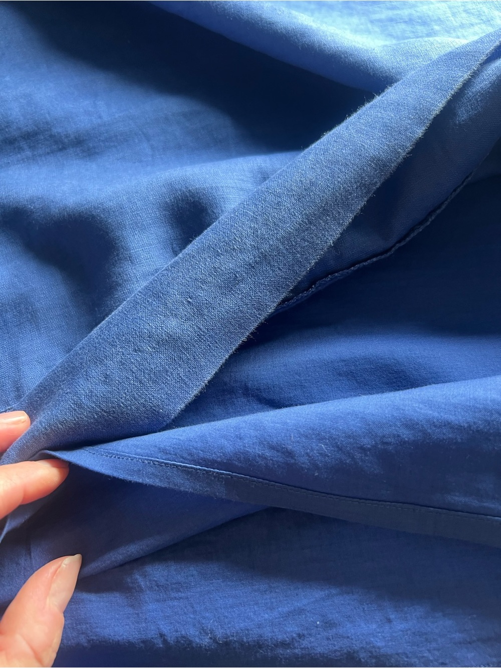Boden 🇬🇧 Abigail 100% linen Blue Sleeveless Embroidered Dress - Picture 12 of 12